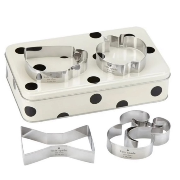 kate spade Kitchen New Kate Spade Cookie Cutters Tin Poshmark